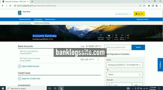 Bank Logs Website September 2023